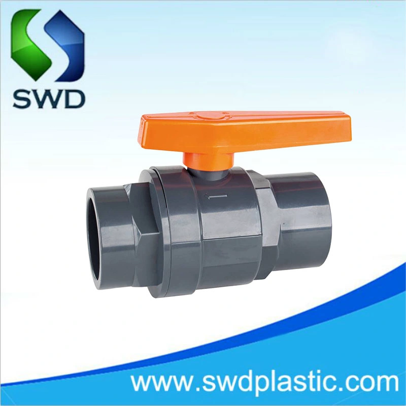 ABS Handle New Type PVC Fitting Coupling Control Valve UPVC Two-Piece Ball Valve PVC Ball Valve 2 Pieces Ball Valve